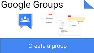 How to Create a Google Group [upl. by Wirth]