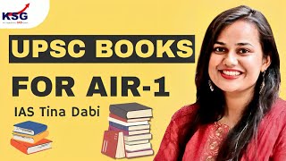 UPSC Booklist 📚 For Each Subject By IAS TINA DABI  ksgias [upl. by Sousa926]