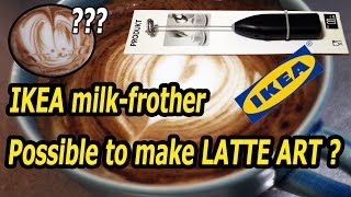 IKEAs milk frother Is it possible to make Latte Art with [upl. by Smailliw]