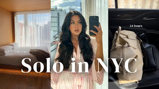 Solo 24 hours in NYC  exploring the city chatty vlog attending the Victorias Secret Runway Show [upl. by Ewan763]