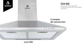 ¿Quieres comprar una campana extractora de pared elegante y poderosa Conoce la CM 60 [upl. by Aihsik608]