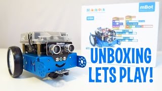 Unboxing amp Lets Play  mBot  Robot Kit Review [upl. by Aennyl]