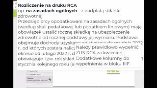 Korekta ZUS roczne rozliczenie składki na ubezpieczenie zdrowotne [upl. by Varick]