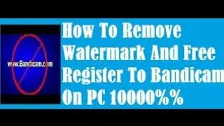 How to remove watermark in bandicam using videopad [upl. by Woodring835]