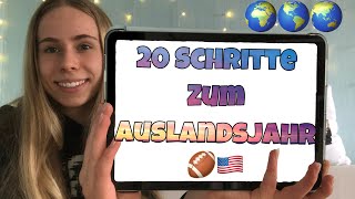 20 SCHRITTE zum AUSLANDSJAHR  AUSLANDSJAHR USA 202122 [upl. by Alejoa]