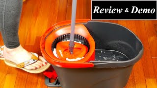 OCedar EasyWring Microfiber Spin Mop Review amp Demo [upl. by Yerfoeg876]