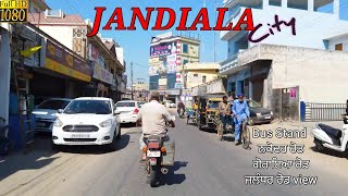 JANDIALA CITY ਜੰਡਿਆਲਾ PUNJAB jandiala manjkiBus standNakodarJalandhar road view Punjabi city [upl. by Aivatco]