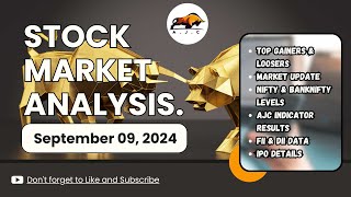 Market Analysis September 09 2024  Nifty amp banknifty  Our Indicator Results  IPO Details [upl. by Delaine533]