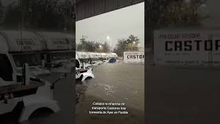 Colapsa la empresa de transporte Castores tras tormenta de Ayer en Puebla [upl. by Caddric56]