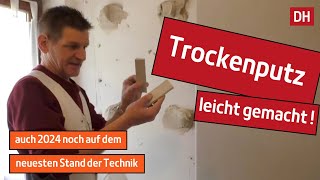 DIY TrockenputzGipskarton auf Wände kleben  DH – Trockenbau [upl. by Ainotal]