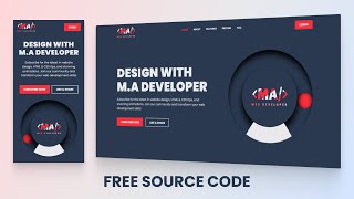 3D Animated Website Using HTML CSS  Free Source Code  MA Developer [upl. by Ardnossac]