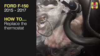 Thermostat replacement Ford F150 2014 50 fordf150 ford shorts truck replacement liftedf150 [upl. by Newby]