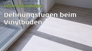 Vinylboden Dehnungsfugen [upl. by Gonnella]