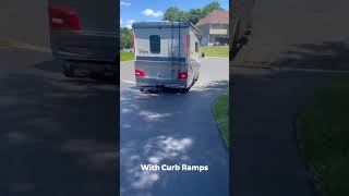 Effortless Curb Crossing with BRIDJIT Ramps for RVs [upl. by Atteirneh]