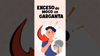 ¡Cuidado ¿Exceso de moco en garganta Principales causas shorts [upl. by Katherin]