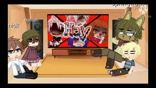 part 2 of springtrap and Delilah react  fnaf memes [upl. by Annat]