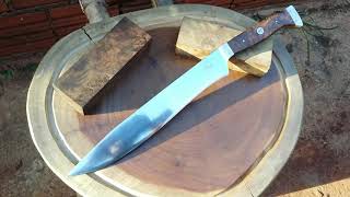 COMO FORJAR UMA FACA DE FEIXE DE MOLA  HANDFORGED KNIFE [upl. by Notirb]