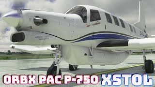 ORBX PAC P750 XSTOL Model Review  MSFS Gameplay  4K [upl. by Landahl]