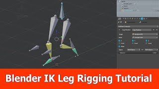 Blender IK Leg Rigging Tutorial [upl. by Ainoyek62]