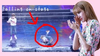 KPOP IDOLS FALLING ON STAGE BTS EXO ITZY TWICE amp MORE [upl. by Carola968]