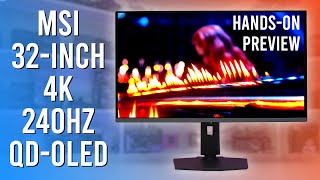 4K QDOLED Gaming is Incredible  HandsOn With MSIs 321URX Monitor [upl. by Eisso]