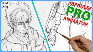 Pro Animator Designing an Anime Character with Arm Blade [upl. by Homans874]