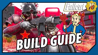 Fallout 76  The BEST Build for Damage Bloodied Sneak Commando Build [upl. by Derrik]