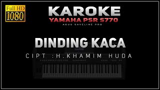 DINDING KACA  Karaoke  dirumahajah covid19 [upl. by Analle]