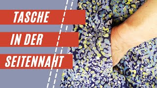 Eine für alles  Tasche in der Seitennaht nähen  NähTipps vom Profi [upl. by Nabalas]