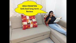 IKEA FRIHETEN long term review  Best corner sofa bed for living room with storage  English subs [upl. by Anneg]