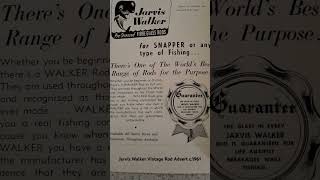 Jarvis Walker Vintage Fishing Rod Advertisement c1961 [upl. by Marv]