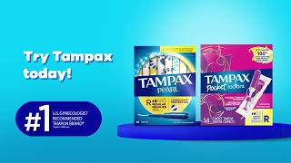 Try Tampax Pearl for all day comfort and protection [upl. by Gracia]