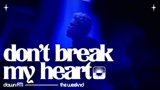 The Weeknd  Dont Break My Heart Official LyricVideo [upl. by Nalrah]