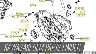 Kawasaki Motorcycle and ATV OEM Parts Finder [upl. by Alphonsine666]