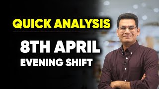 JEE Main April 2023  8th April Evening Shift Analysis in 60seconds  MathonGo  Anup Sir [upl. by Anauj]