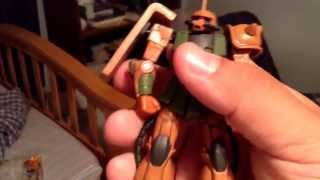 Gundam MSIA MS06FS Zaku II Garma Zabi Use [upl. by Retsbew]