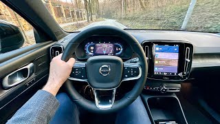 VOLVO XC40 2023 Facelift  POV test drive city highway Recharge Twin [upl. by Halli701]