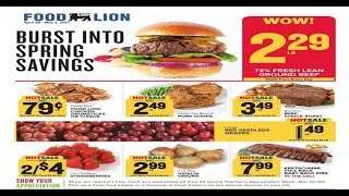 food lion weekly ad may 2017 Burst Into Spring Savings [upl. by Mathian]