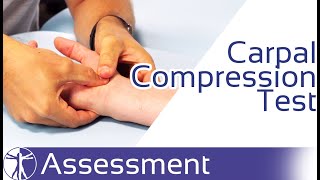 Carpal Compression Test  Carpal Tunnel Syndrome [upl. by Idnahk]