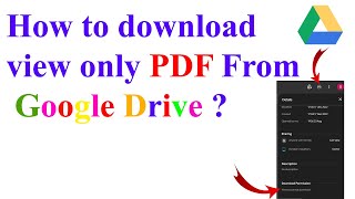 Only View PDF files कैसे डाउनलोड करे Google Drive से  Easy ways to download View Only PDF files [upl. by Danie]