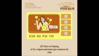 Fraping  Glosario sonoro de violencias digitales de género con ejemplos y red flags [upl. by Wallie]