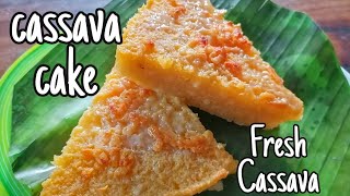 Cassava Cake Recipe  Fresh Cassava  Turbo [upl. by Etteloc608]