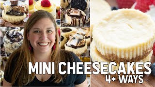 EASY Mini Cheesecakes 4 ways [upl. by Ardenia]