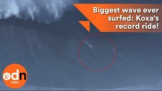 Biggest wave ever surfed Rodrigo Koxas record ride [upl. by Norab]