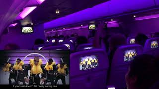 Virgin America Farewell Flight  Safety Video Sing Along [upl. by Parrisch584]