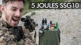 Shooting stuff with OVERPOWERED AIRSOFT SNIPER [upl. by Aratahs]