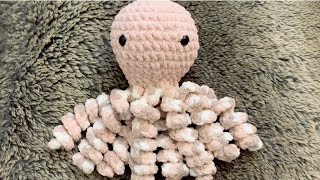 Crochet Octopus using bernat baby yarn [upl. by Allac535]