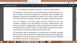 LE SALAIRE  LES HEURES SUPPLEMENTAIRES [upl. by Patten]