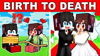 BIRTH to DEATH with CRAZY FAN GIRL In Minecraft  Tagalog [upl. by Lulu]