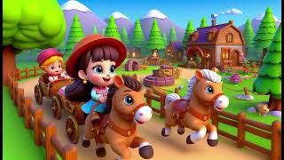 Camptown Races  Nursery Rhymes amp Kids Songs [upl. by Robinson425]